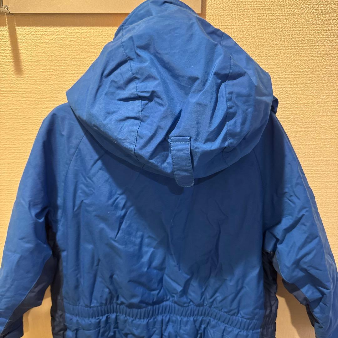 mont-bell 子供用 フード付きジャンプスーツ 青　110