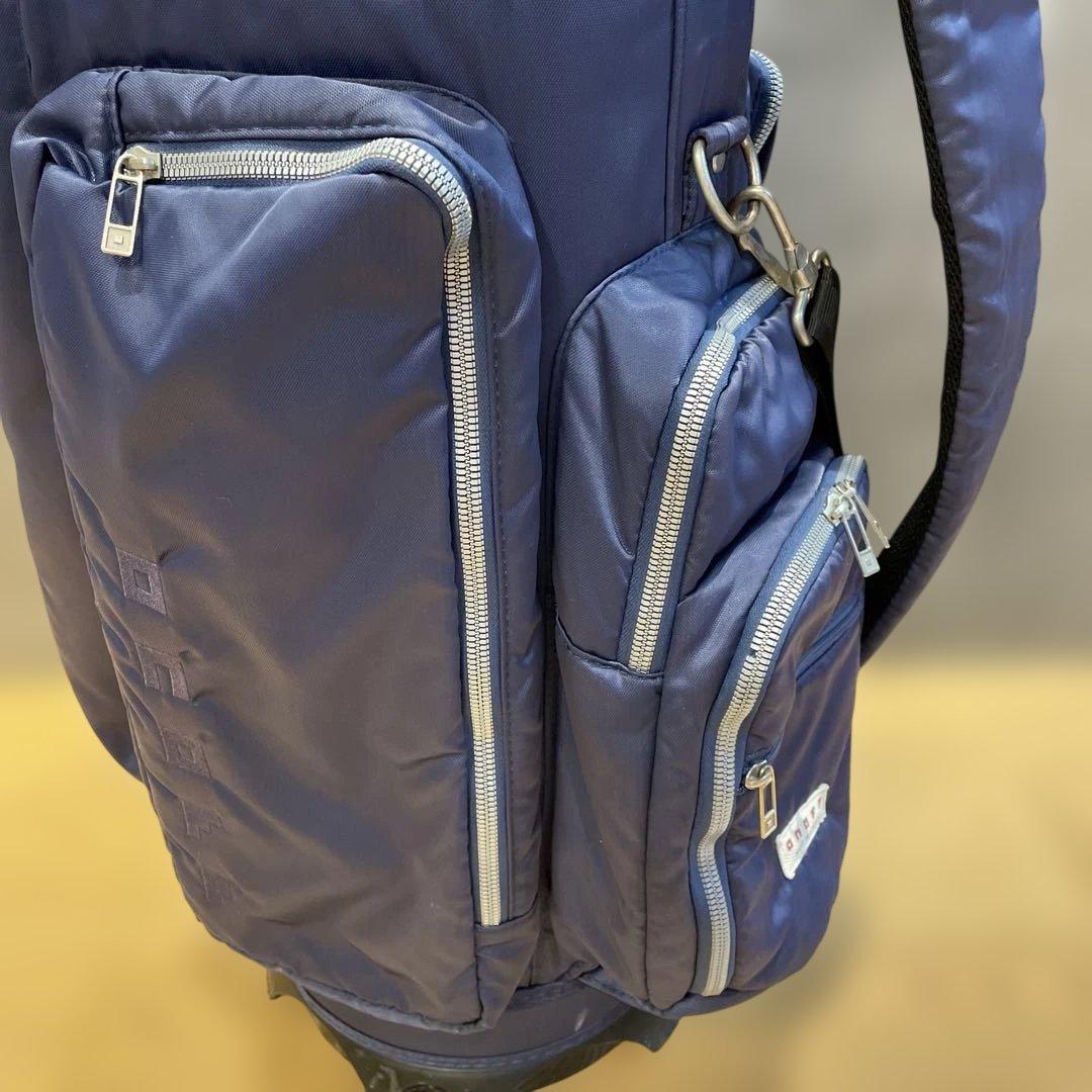 オノフ　ネイビー ナイロン キャディバッグ