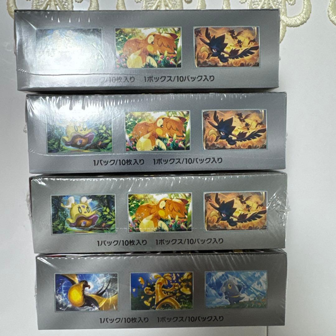 ✅シャイニートレジャーex シュリンク付き4箱✅値下げ不可✅放出✅