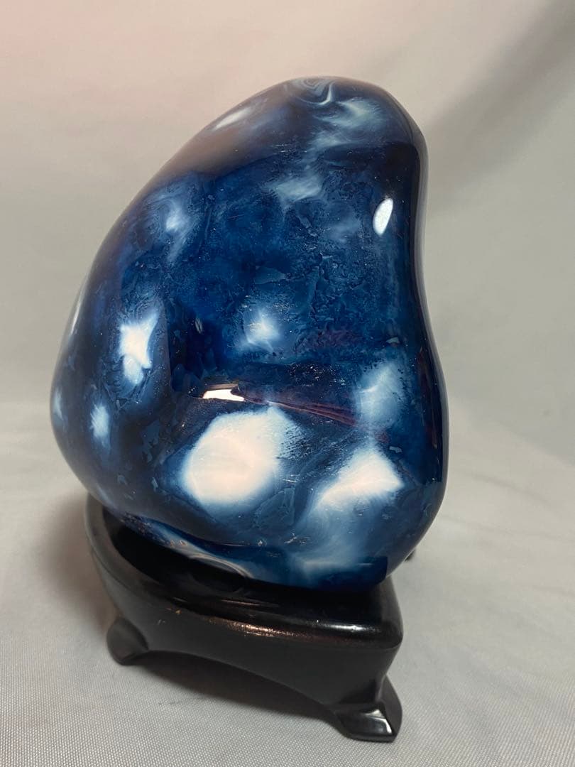 2631❣️ ブルー　メノウ　瑪瑙 天然石 ジャスパー　希少