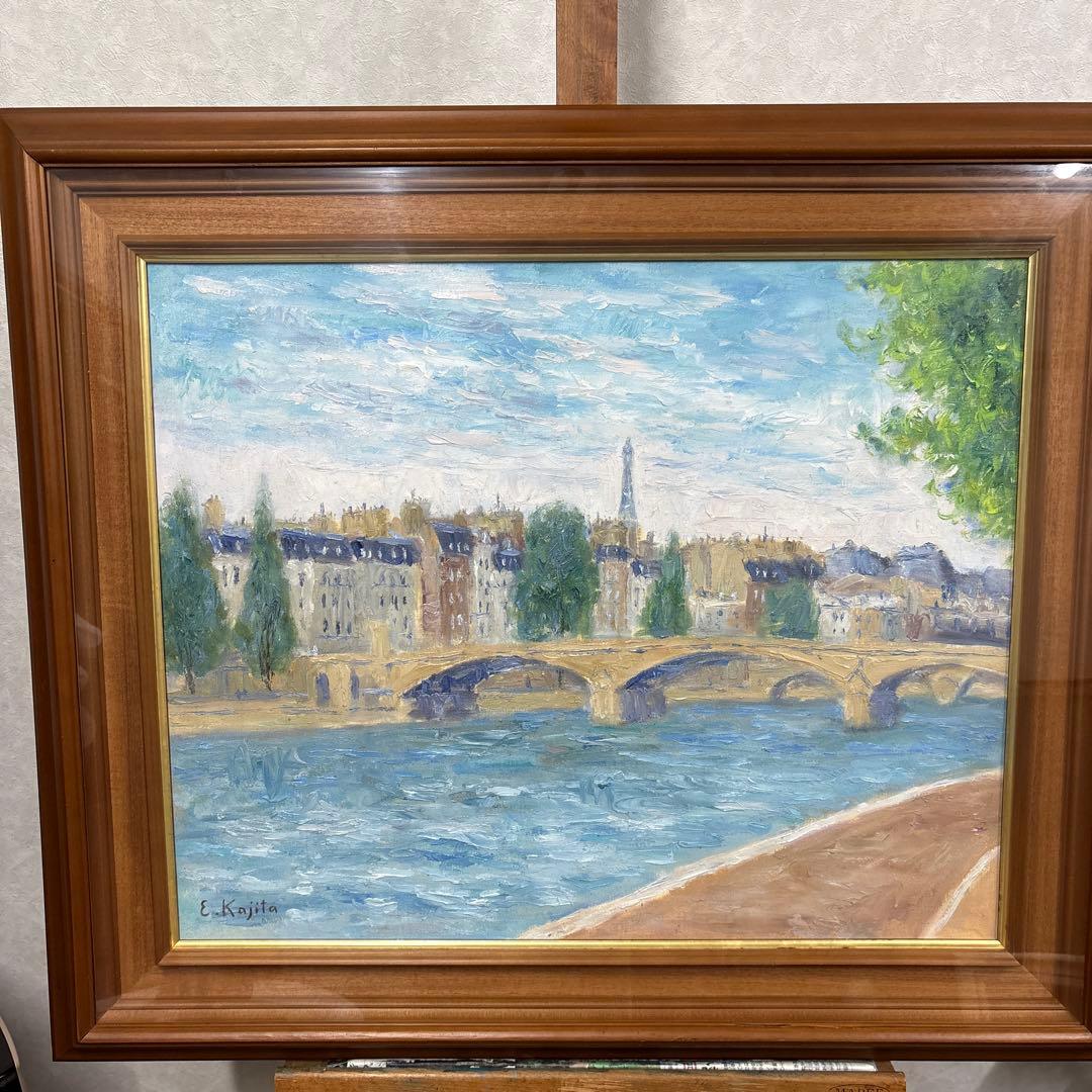 画家　梶田英一　油彩画