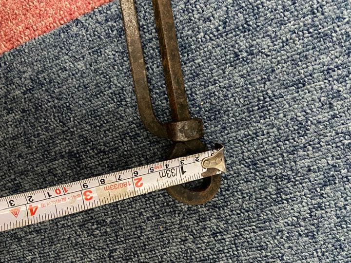 《鉄製自在鉤》焚き火キャンプ囲炉裏古民具