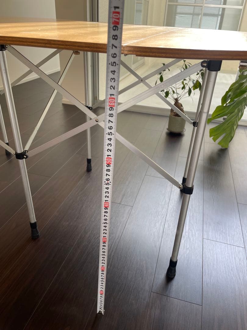 スノーピーク 折りたたみテーブル 円形　キッチンテーブル