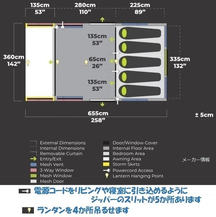 Zempire（ゼンパイア）エアーテント EvoTL V2　インフレータブル5人