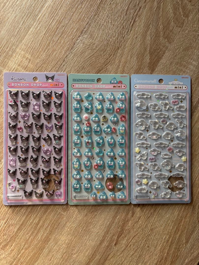 ボンボンドロップシール　サンリオ　ミニ　7枚セット