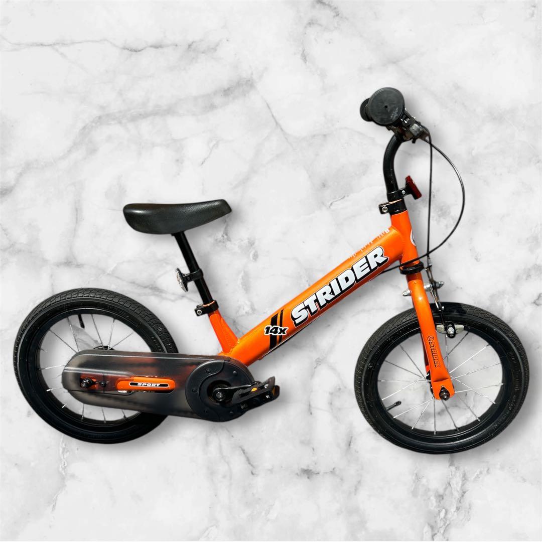 【美品】STRIDER ストライダー14X オレンジ キッズ バランスバイク