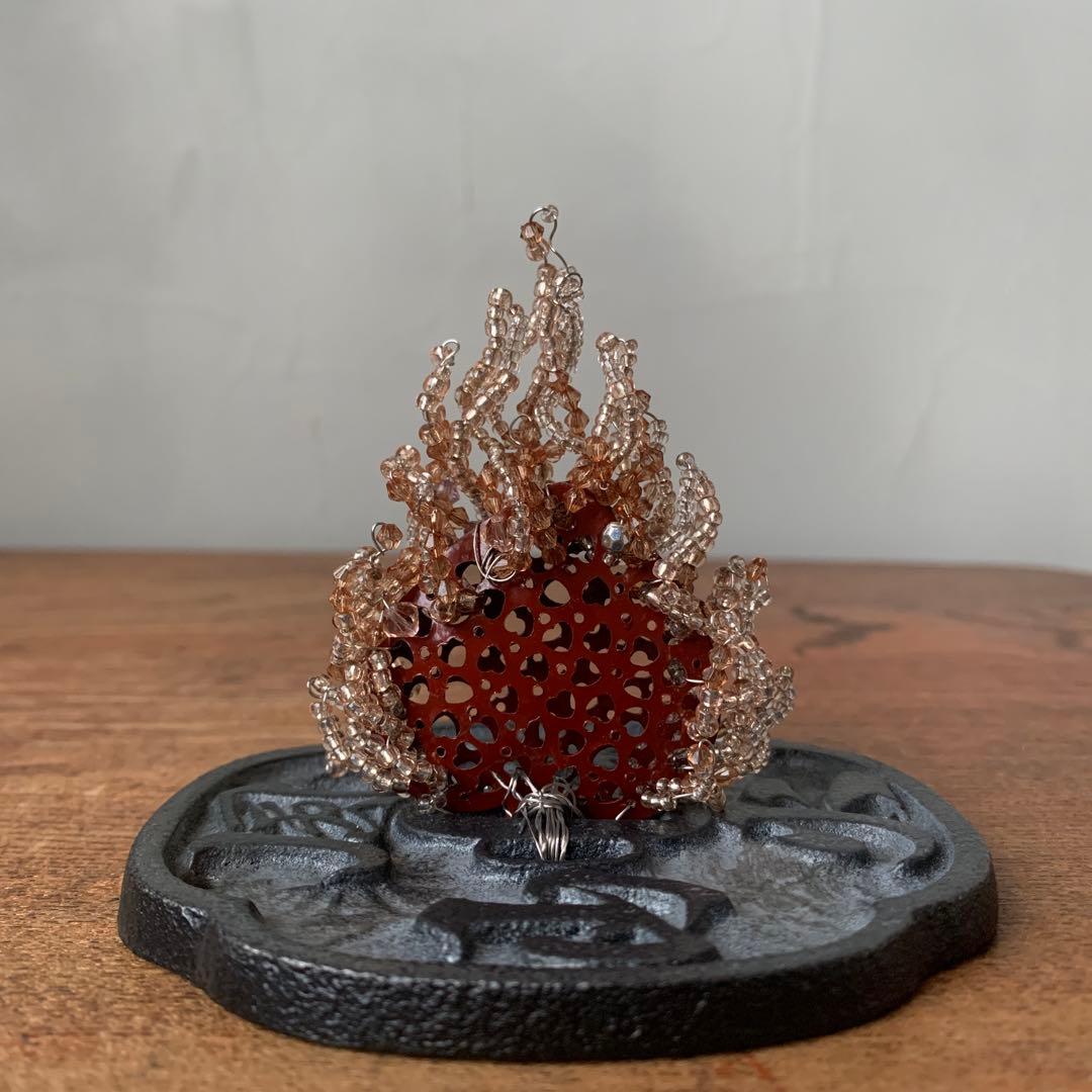 妻の作った　文鎮　風林火山　炎のたからもの　静かに燃える火のペーパーウエイト