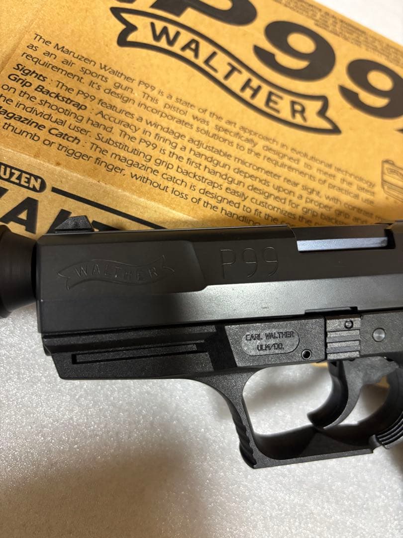 MARUZEN Walther P99 ガスガン サイレンサー付き　中古