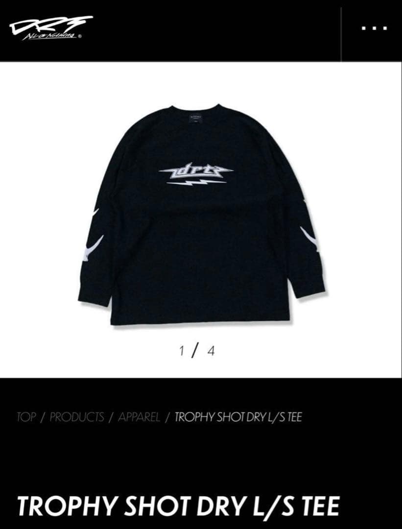 ☆新品☆完売☆レア☆DRT×エレクトリック　トロフィーショットドライ　ロンT　L