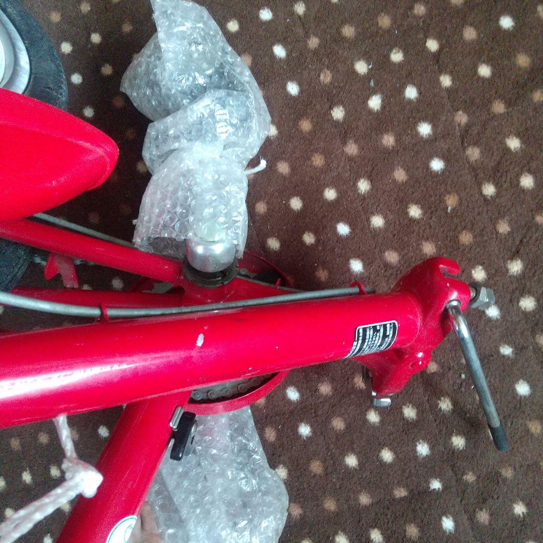 激レア マーチャリ 日産マーチ ノベルティ　折り畳み自転車　赤色　I LOVE