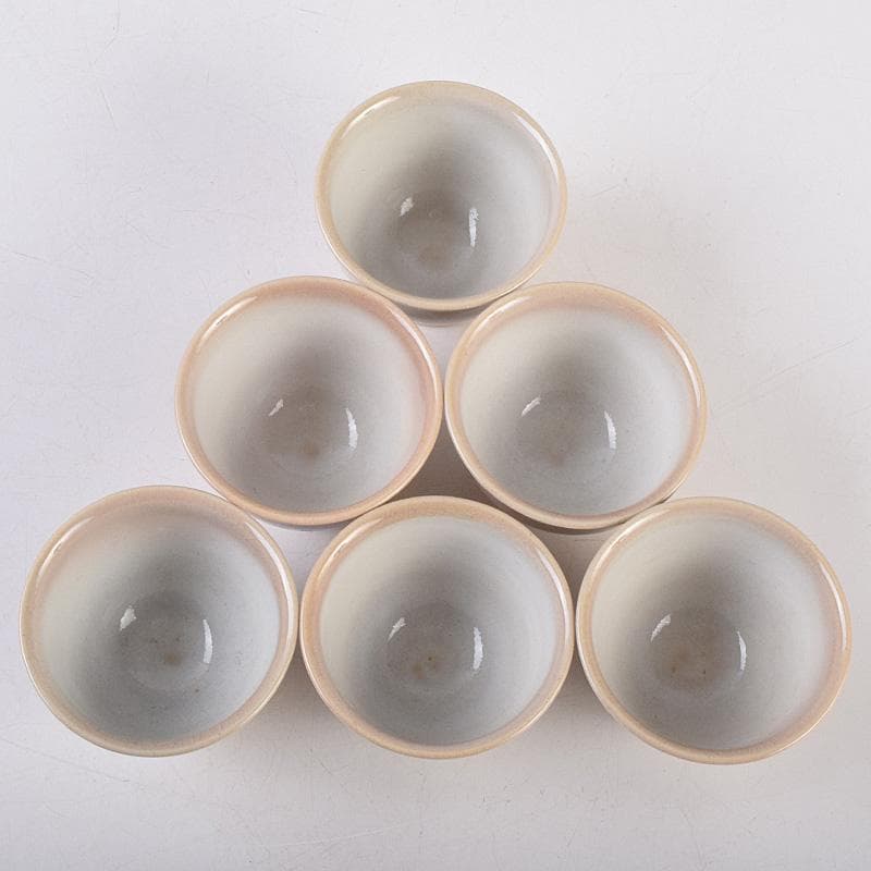 茶道具　萩焼　十二代　田原陶兵衛造　煎茶器一式　茶器揃　共箱　V　R8989