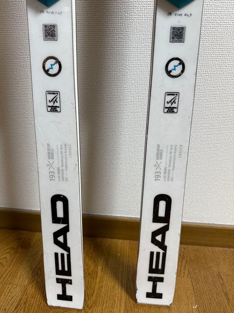 2023-24HEAD GS板 193 R30 板のみ(ビンディング無し)