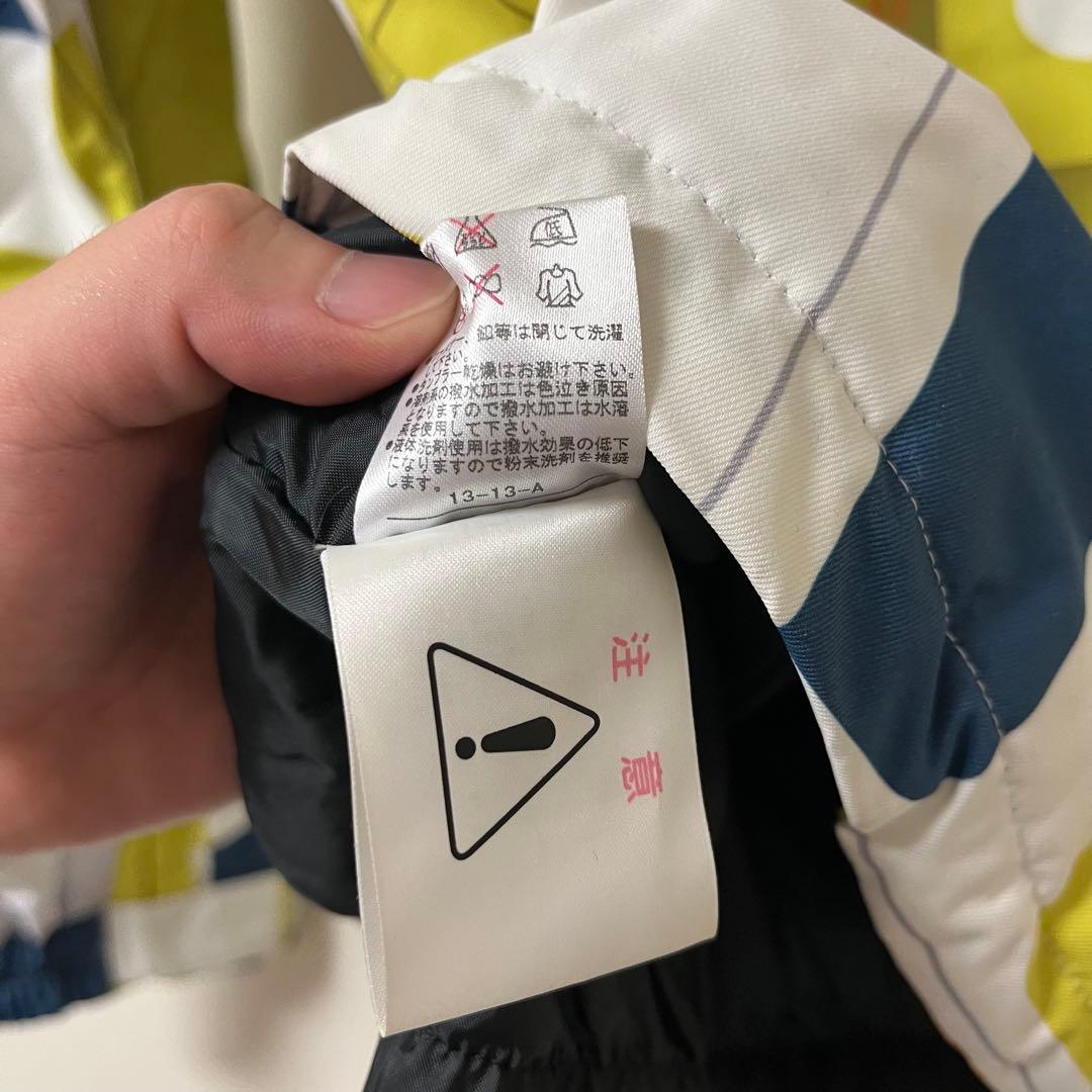 【入手困難】on yo ne スキーウェア ユニセックス 青・黄・白 幾何学模様