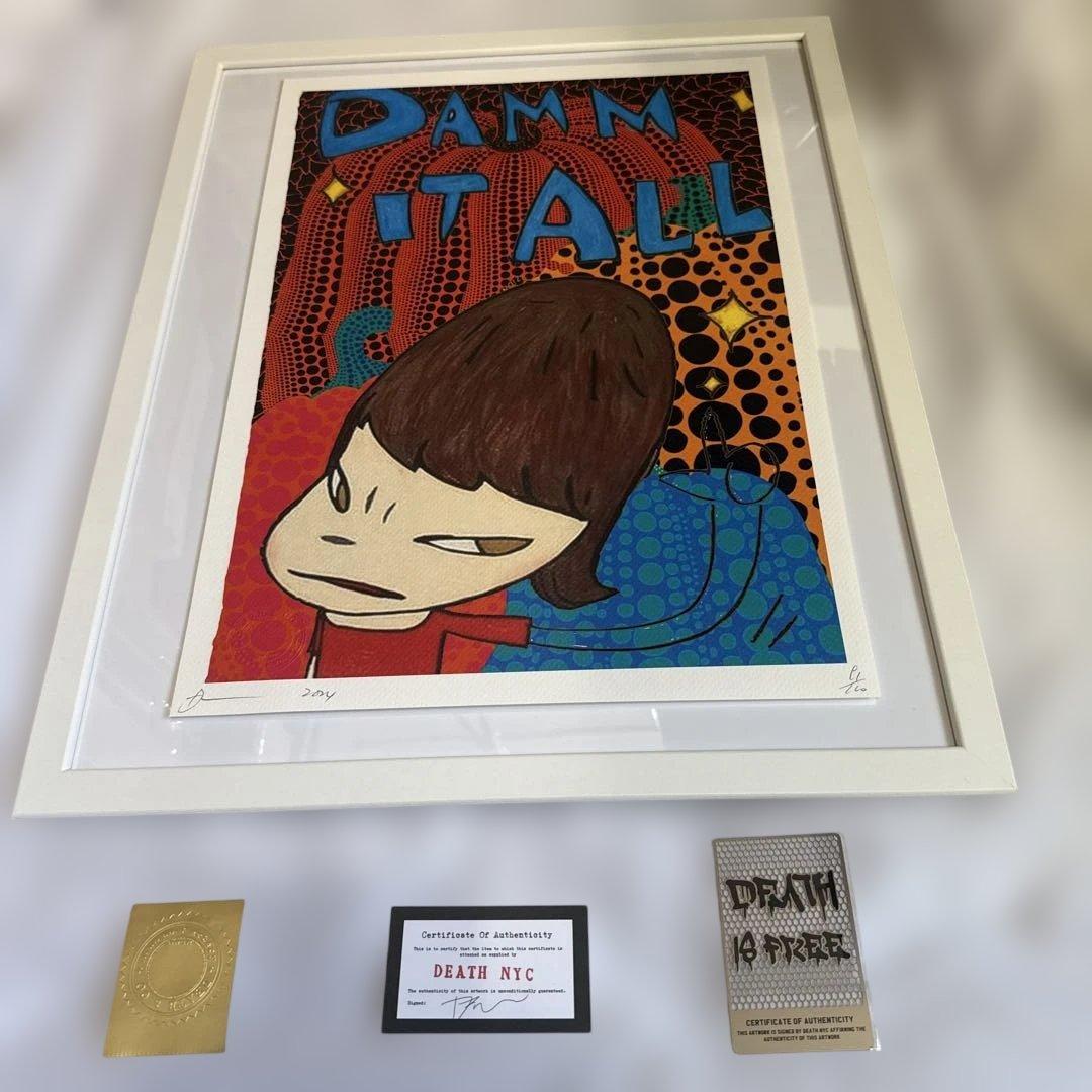 DEATH NYC 世界100枚限定　現代アートポスター　奈良美智　草間弥生