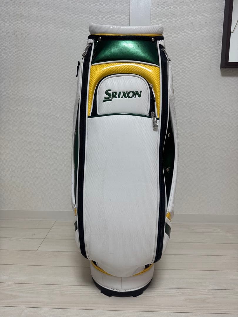 SRICONキャディバッグ ホワイト/グリーン/イエロー