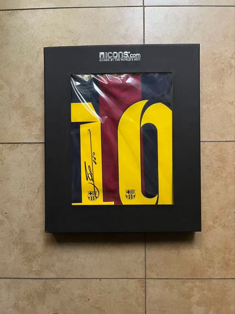 ICONS FCバルセロナ メッシ 直筆サイン入り ユニフォーム 14-15