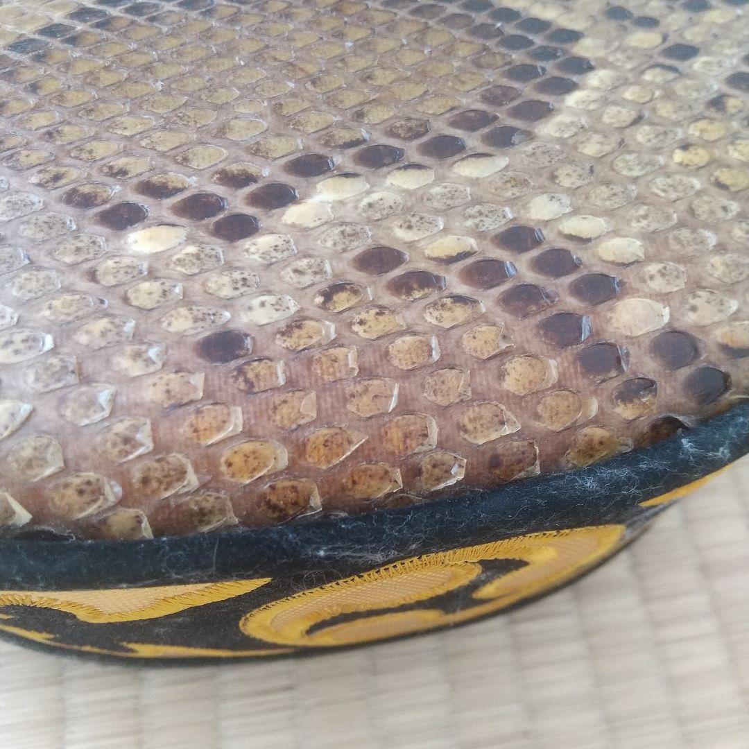 沖縄 三線 三味線 本革 ヘビ皮