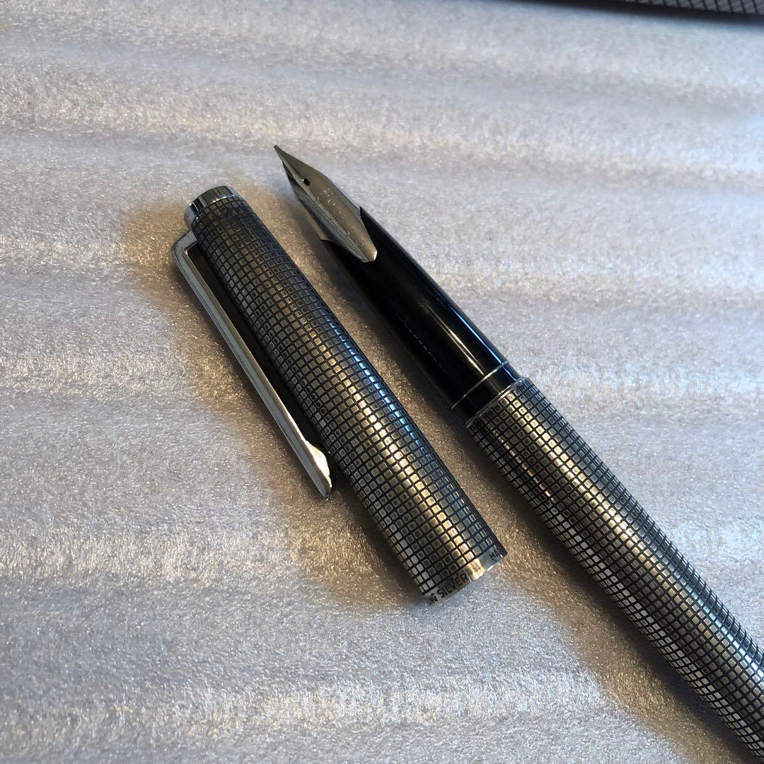 PILOT万年筆カスタム　18金ペン先　スターリングシルバー　1979年