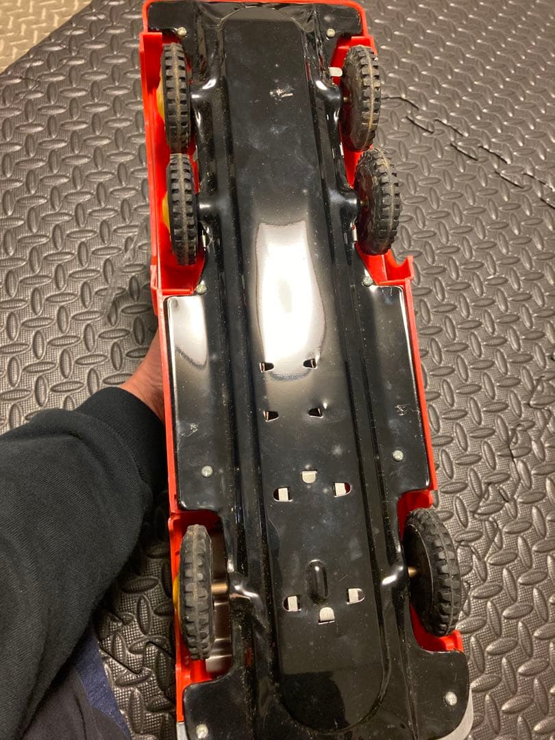 【値下げ新品未使用美品】ヨネザワ　ベル付　ふそうハシゴ消防車リフトアクション