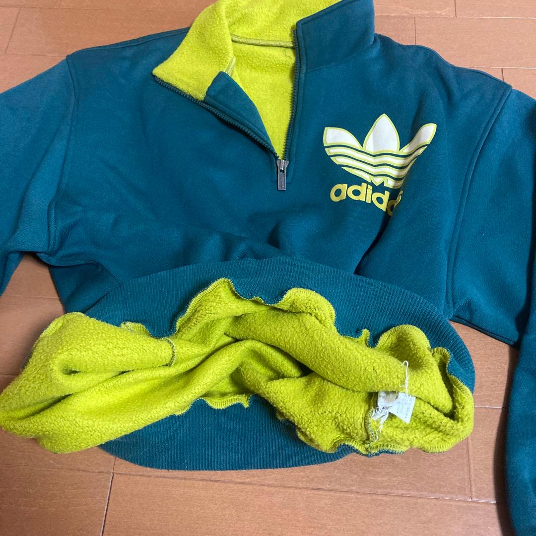 adidas ジャージ　っぽいやつLサイズ ダークグリーン