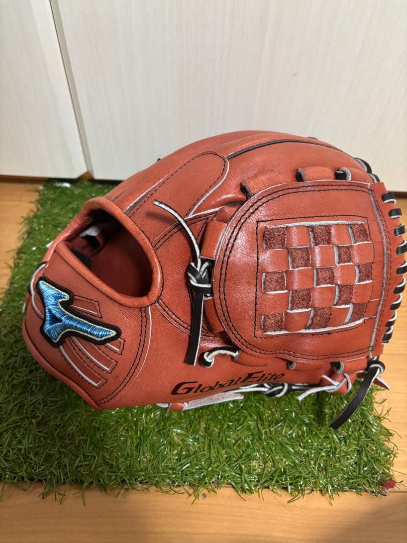 硬式用　ミズノ　ダイバーシティブルー　グローバルエリート　内野手　オーダーグラブ