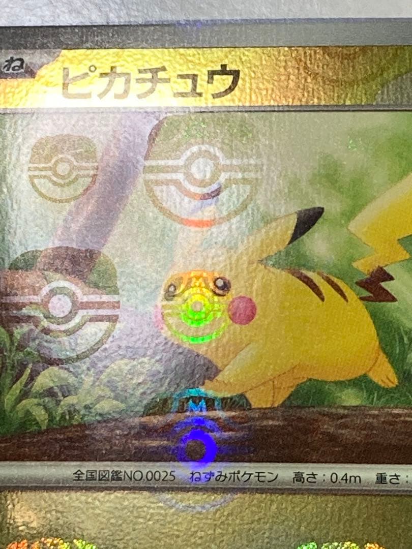 『世界に数枚』　ピカチュウ　マスターボール　顔マスボ　希少