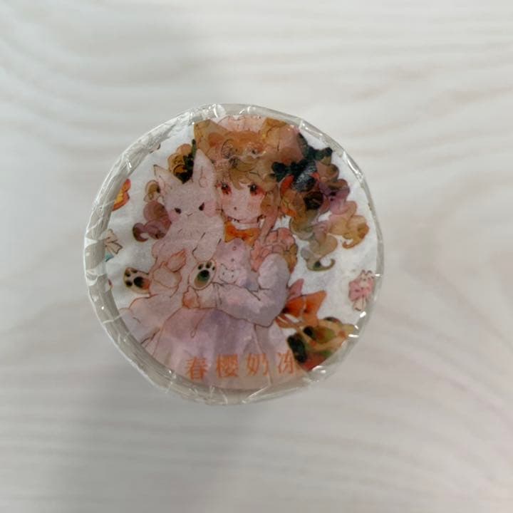 M1119.新七天 春樱奶冻 マスキングテープ PET