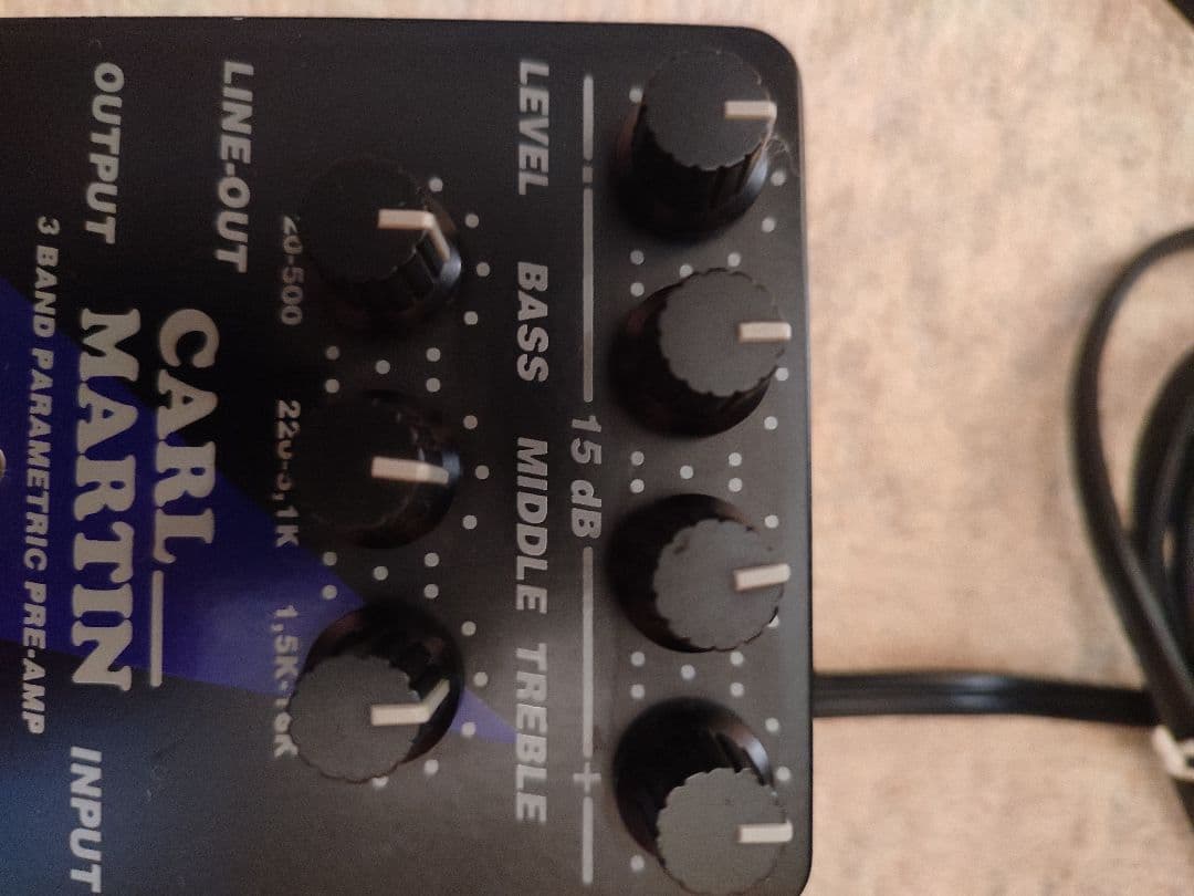 ギター CARL MARTIN 3 BAND PARAMETRIC PRE-AMP
