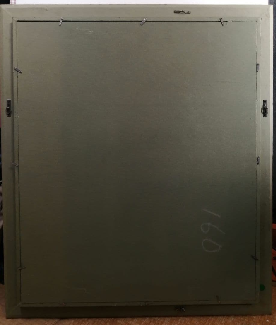 絵画　アクリル絵　キャンバス　額縁 動物　馬　原画