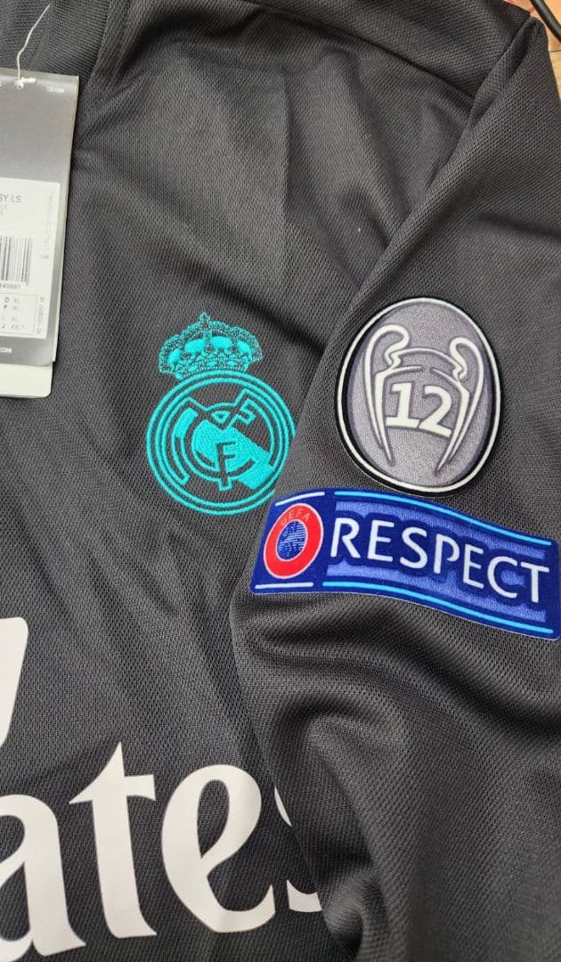 17-18 レアルマドリード　ロナウド　アディダスオフィシャル　長袖ユニフォーム