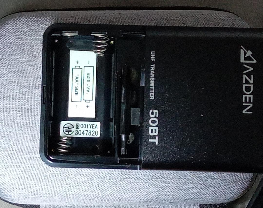AZDEN　アツデン ワイヤレスマイクシステム 50UPR 50BT　セット