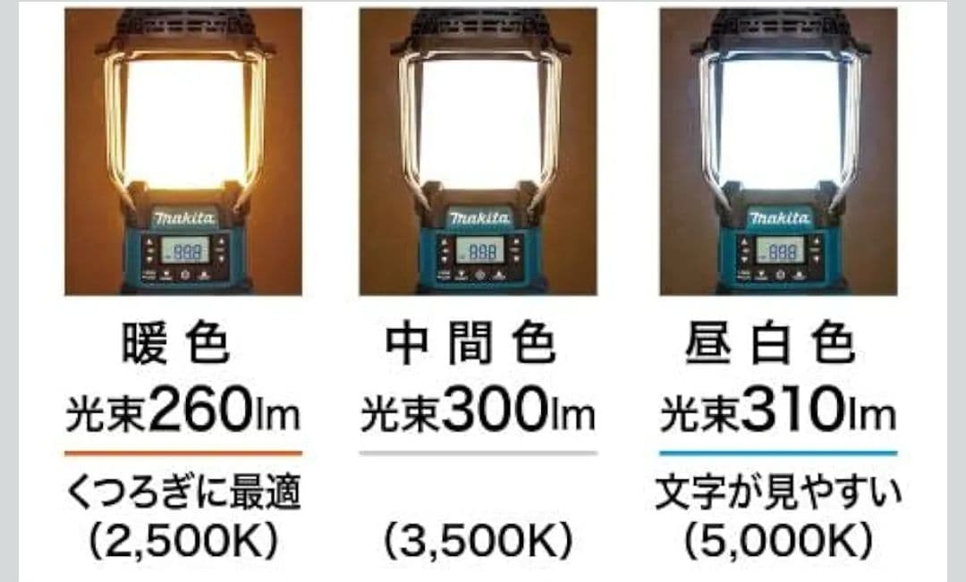 マキタ 充電式ランタン付ラジオ MR008G（本体のみ・未使用）