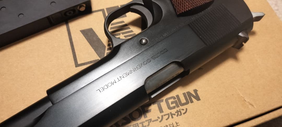 WA コルト ガバメント シリーズ70 ガンブラック ブルーイング