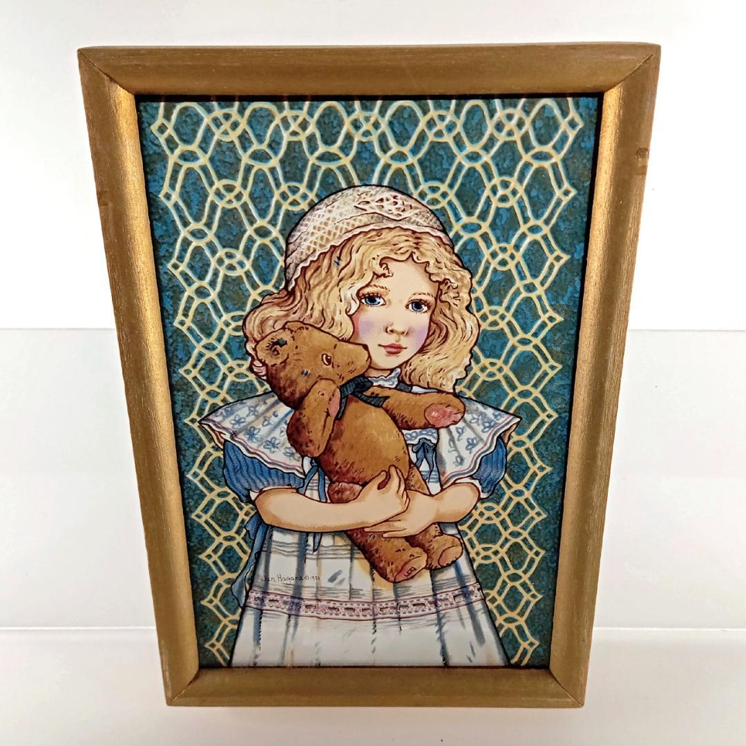 ジャン・ハガラ ステンドグラス 少女とお人形 アン　グラスマスターズ社