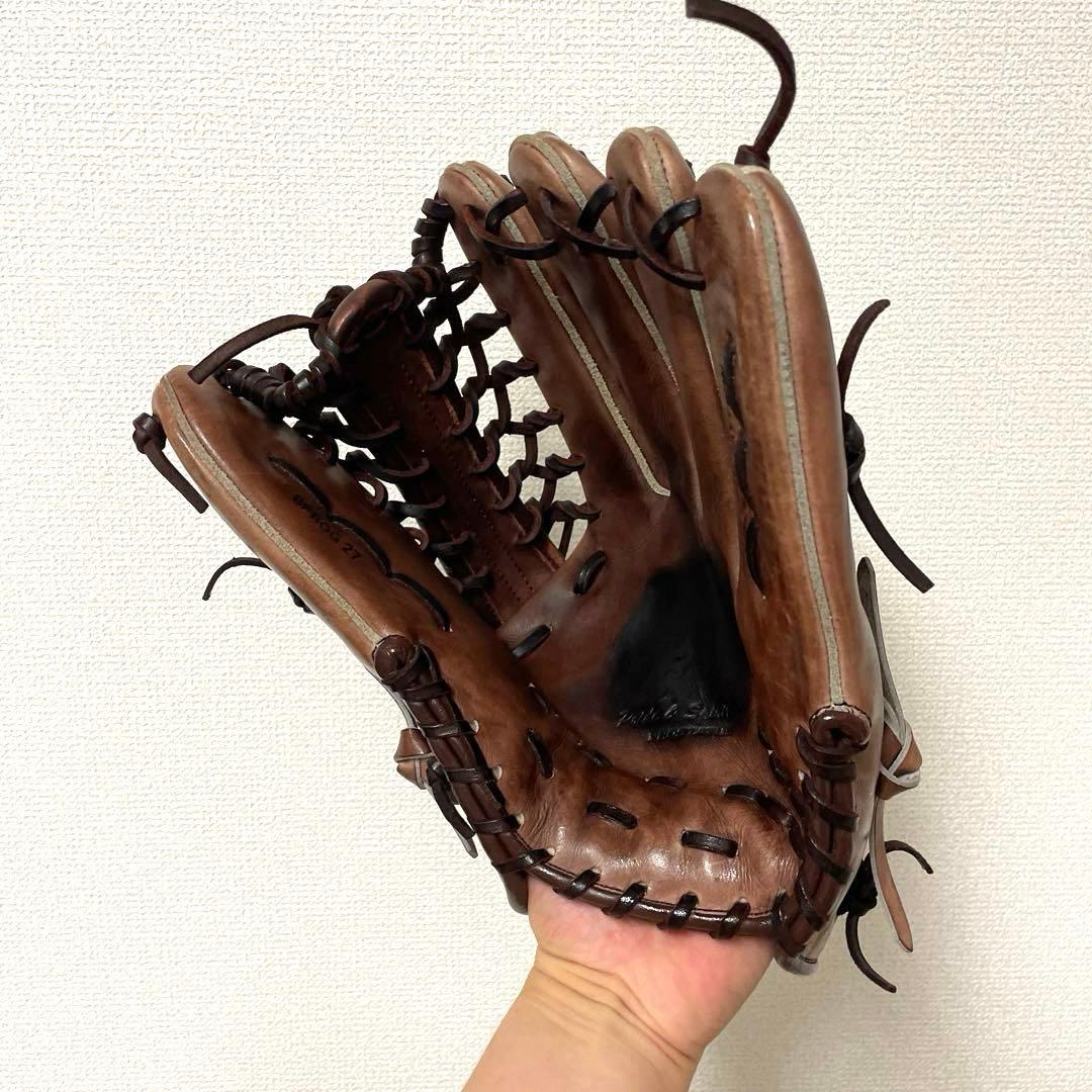 466 ZETT プロステイタス 型抜群 即戦力 硬式 外野手用グローブ