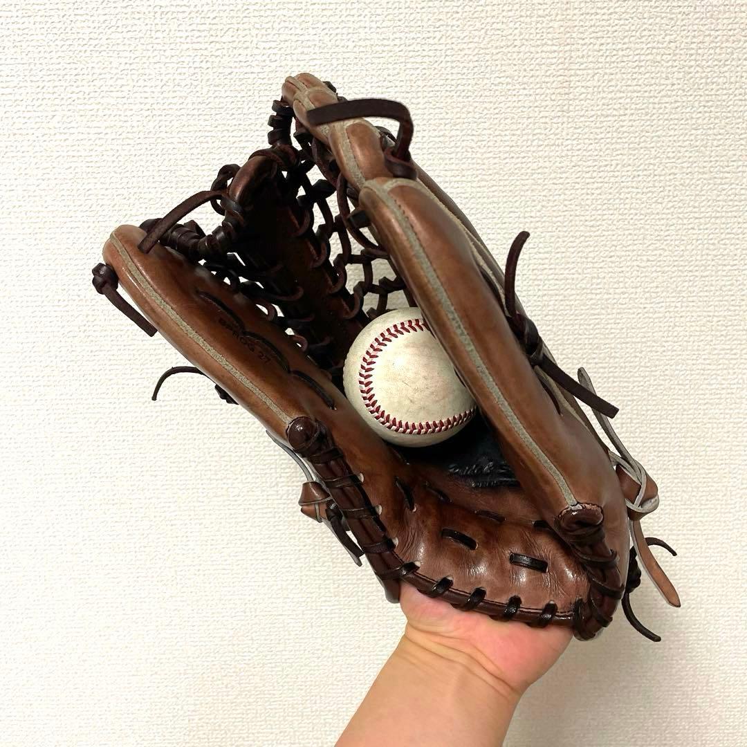 466 ZETT プロステイタス 型抜群 即戦力 硬式 外野手用グローブ