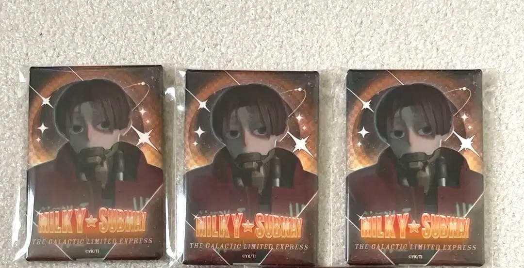 銀河特急ミルキーサブウェイ 各駅停車劇場行き シークレットしかく缶バッジ カート