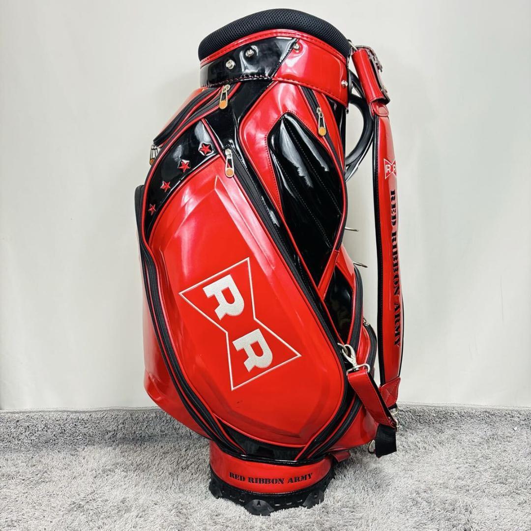 ドラゴンボール レッドリボン軍 キャディバック 赤 3点式 9.5型