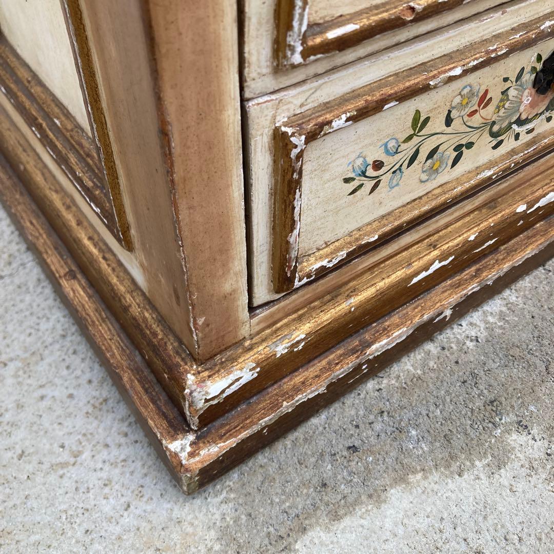 n*2様 西洋 古家具 チェスト 7段 花柄 イタリア製 アンティーク