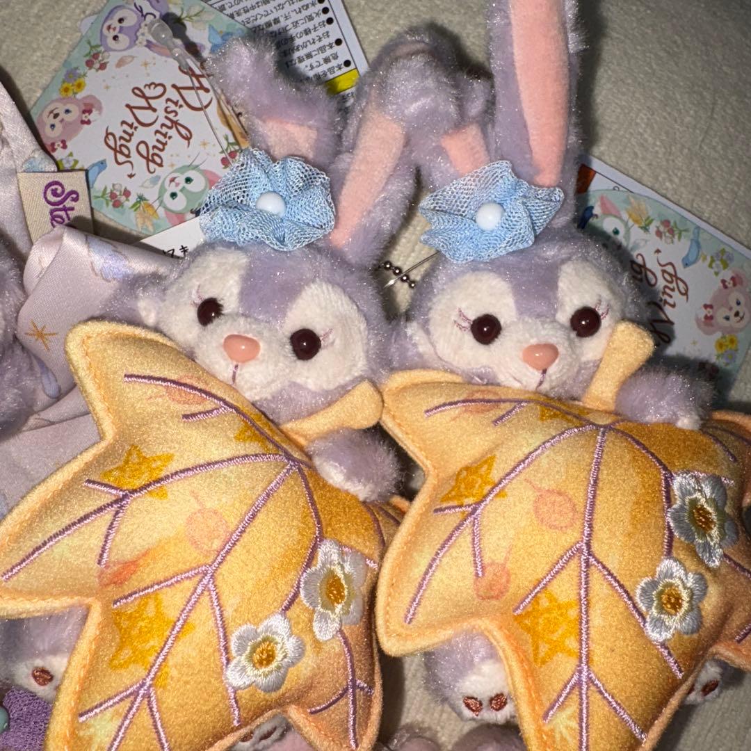 ディズニー　ダッフィー　ウィッシングウィングス　ぬいぐるみ　チャーム　シュシュ