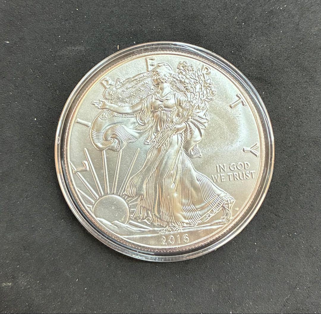 銀貨1オンス　2016年 アメリカ・イーグル　ウォーキングリバティ　保証書付