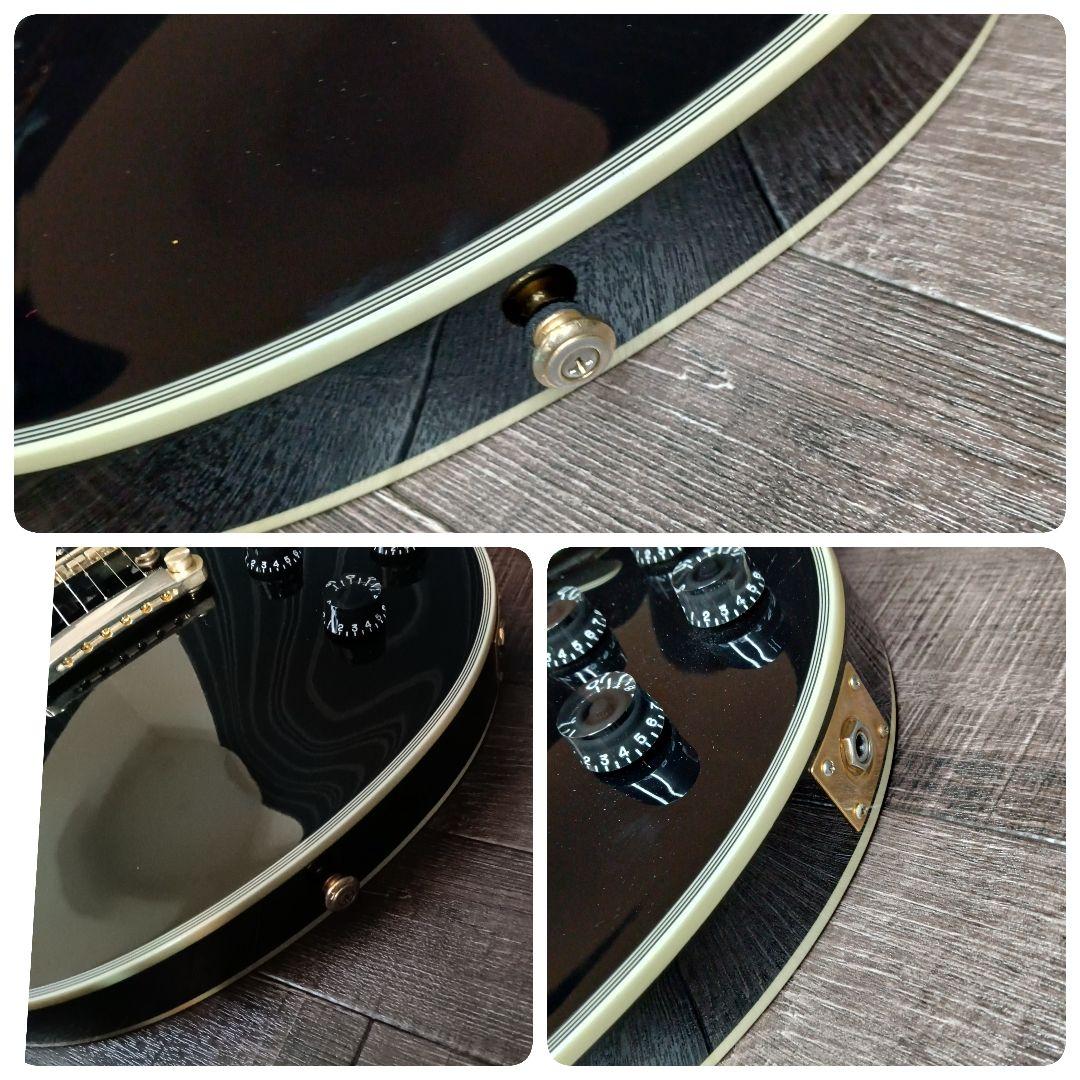 美品 GrassRoots/グラスルーツ レスポールカスタム ブラック ケース付