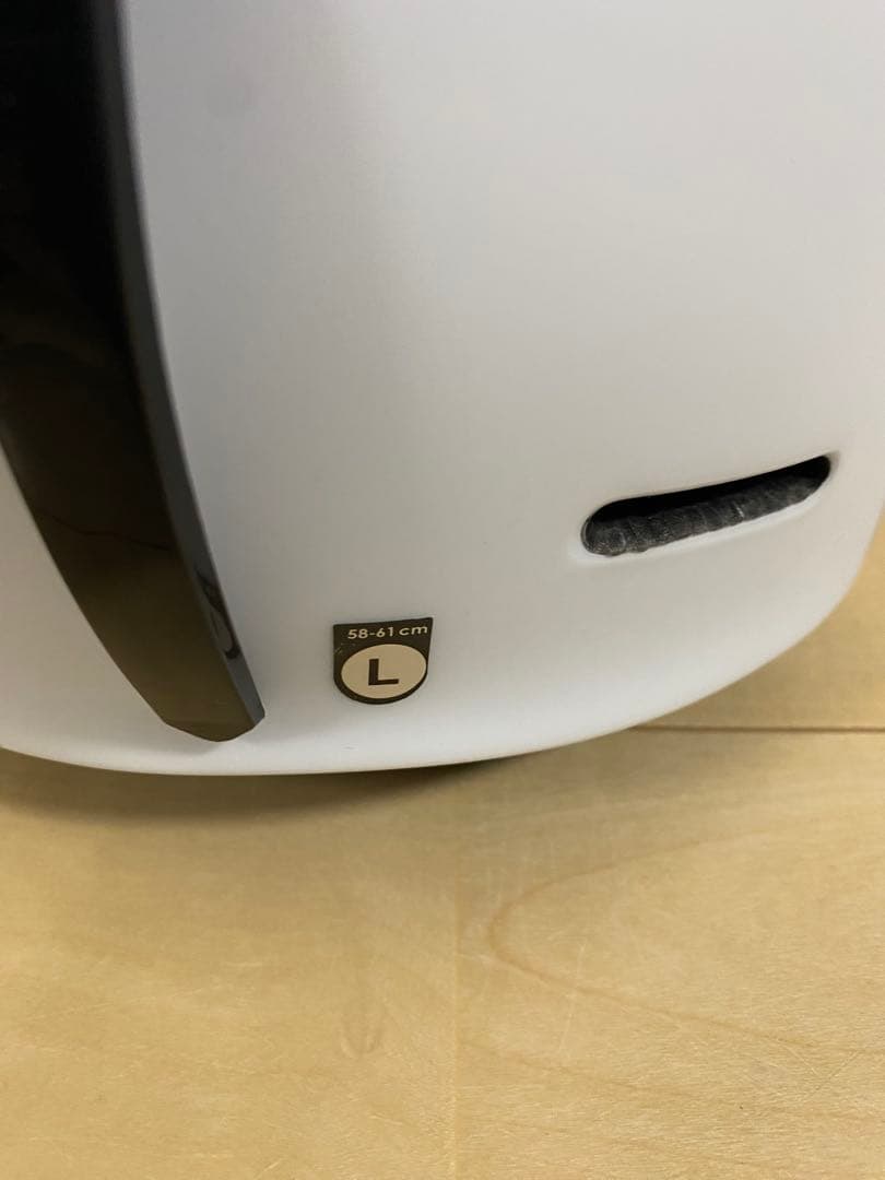 MOON スキー　スノーボード　ヘルメット ホワイトL ゴーグル付き