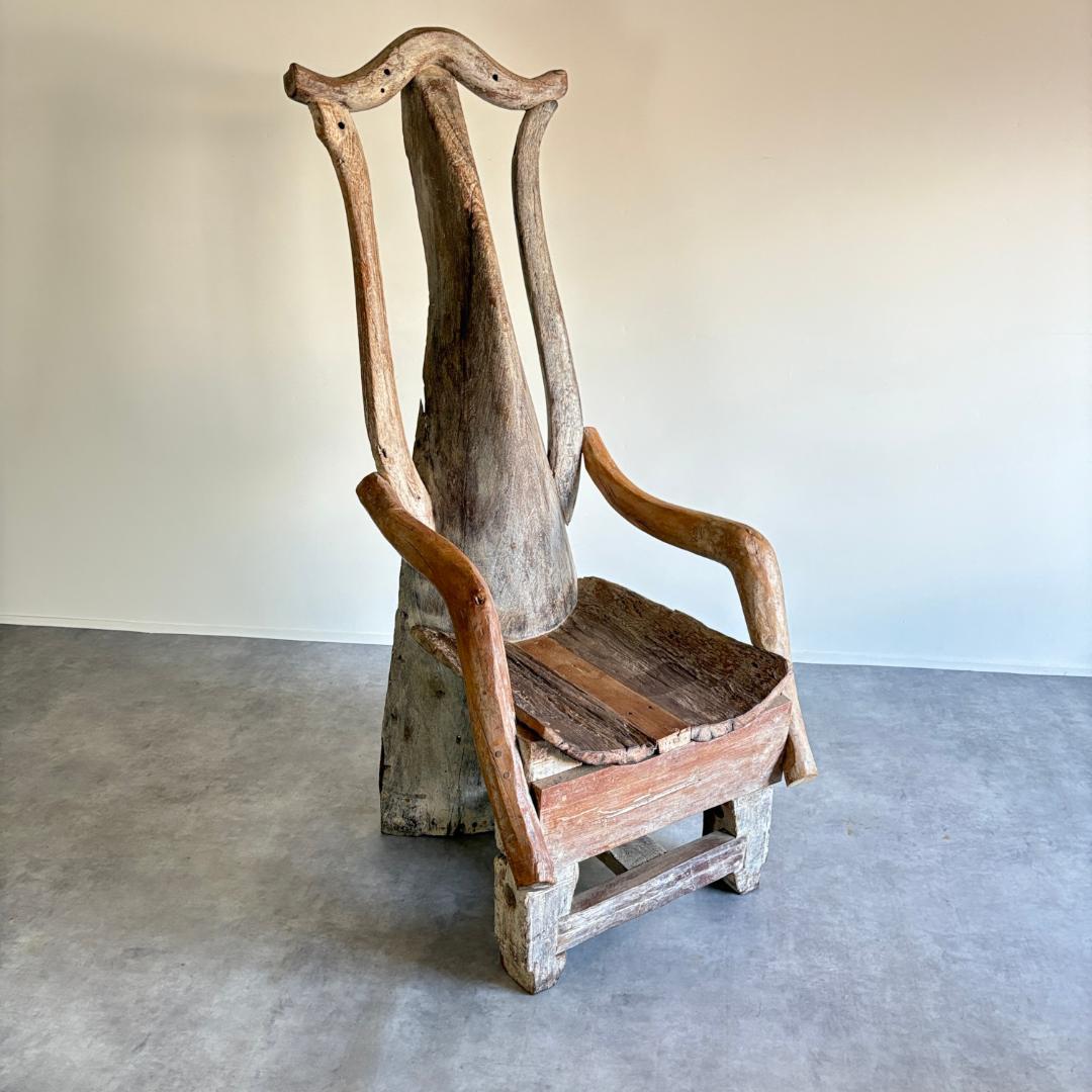 唯一無二　民族美術（Tribal Art）　トライバルキングチェア