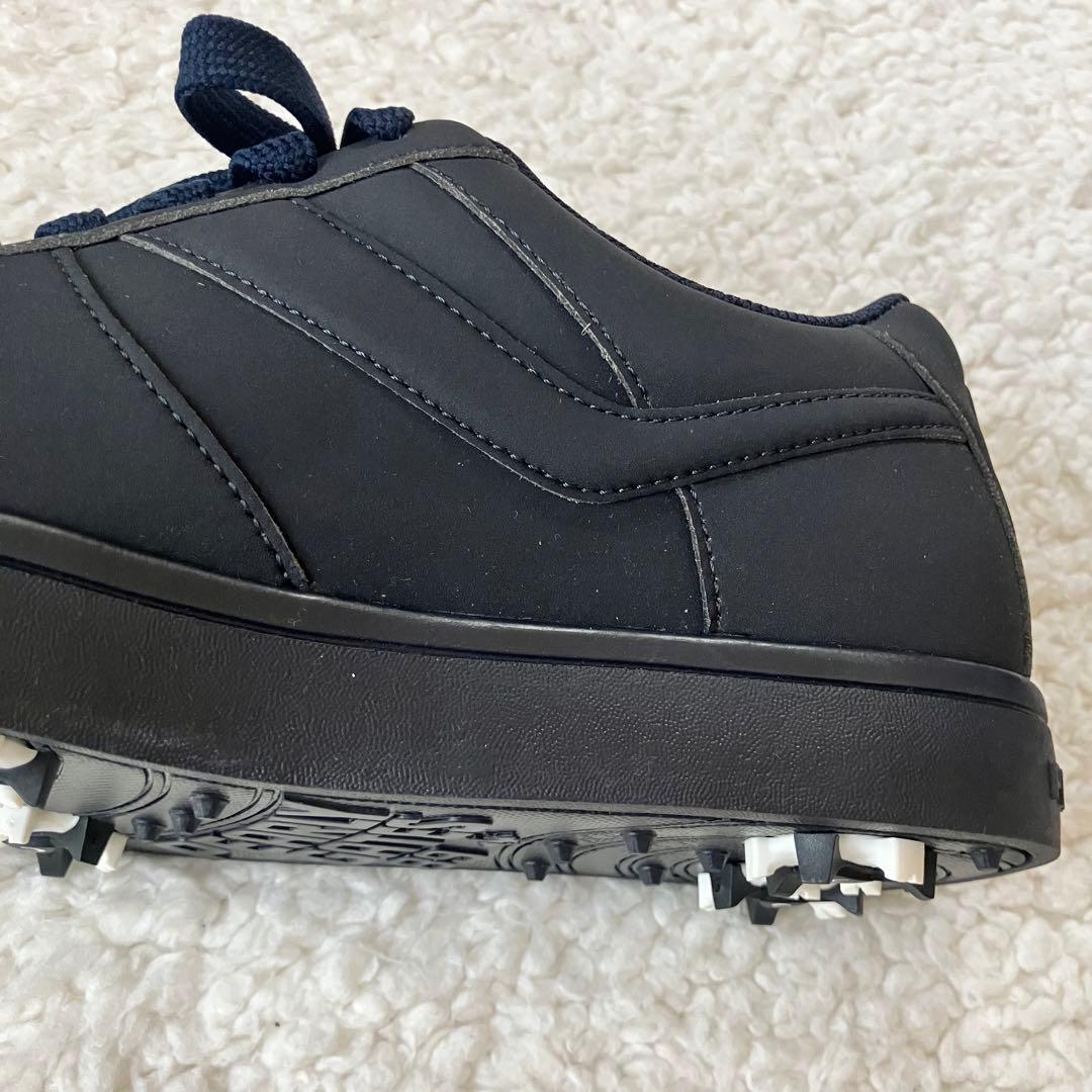 新品【パーリーゲイツ】定番 ローカット ゴルフシューズ 紺 22.5cm