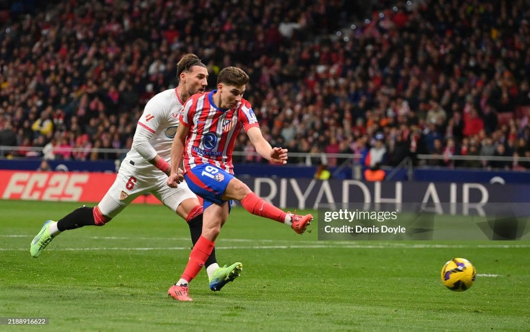 アトレティコㆍマドリード フリアンアルバレス 実使用直筆サインユニフォーム