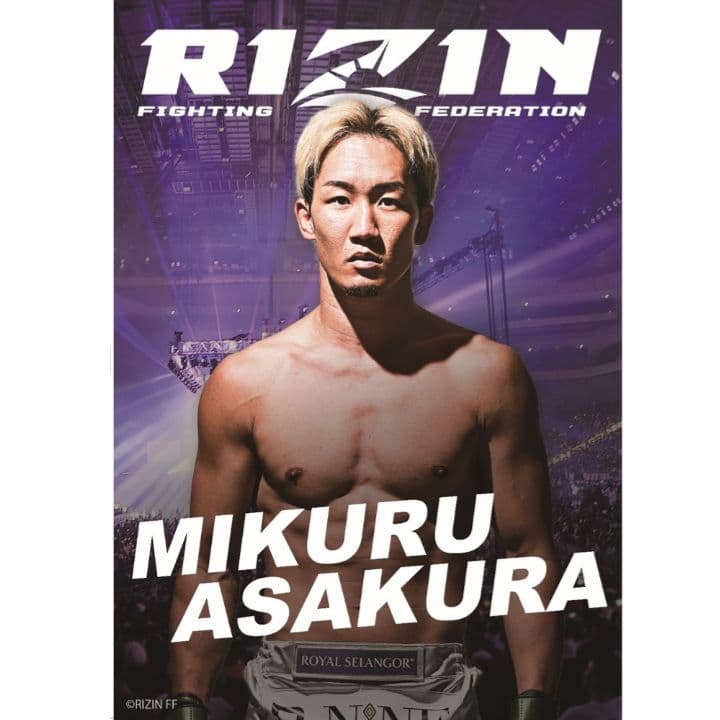 RIZIN×クレマス　オリジナルポスター　アクリルスタンド　メタリックプラカード