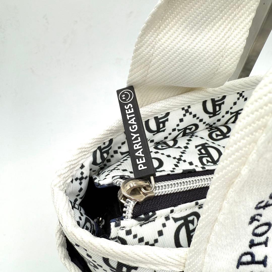 PEARLY GATES モノグラムニコちゃんストラップ カートバックポーチ付き