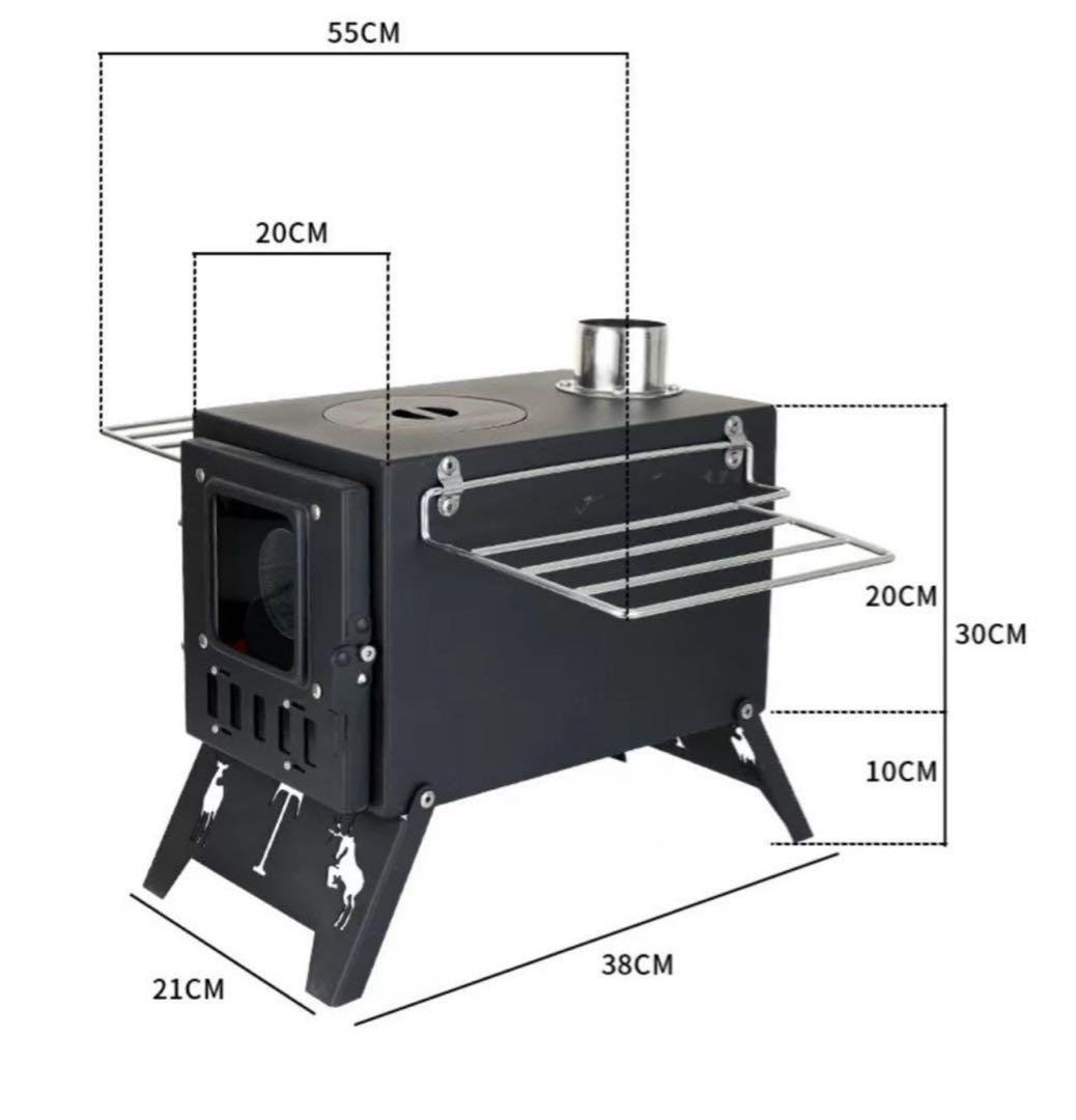 アウトドア旅行キャンプ薪ストーブテント暖房ストーブ照明ピクニックステンレス