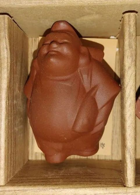 七福神置物　赤土焼き　三枝惣太郎作　送料込み